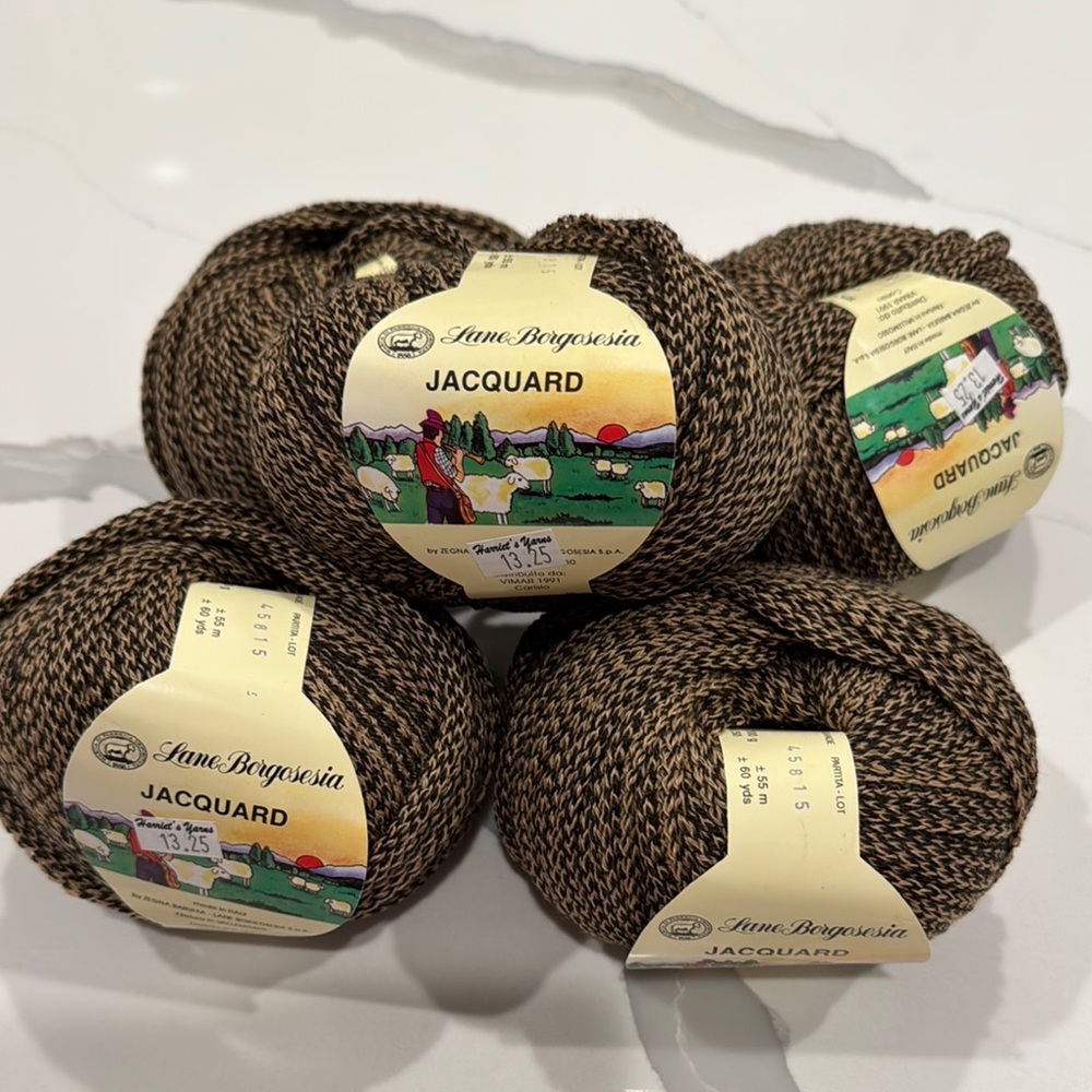 Lana Borgosesia Jacquard Yarn bundle of 5